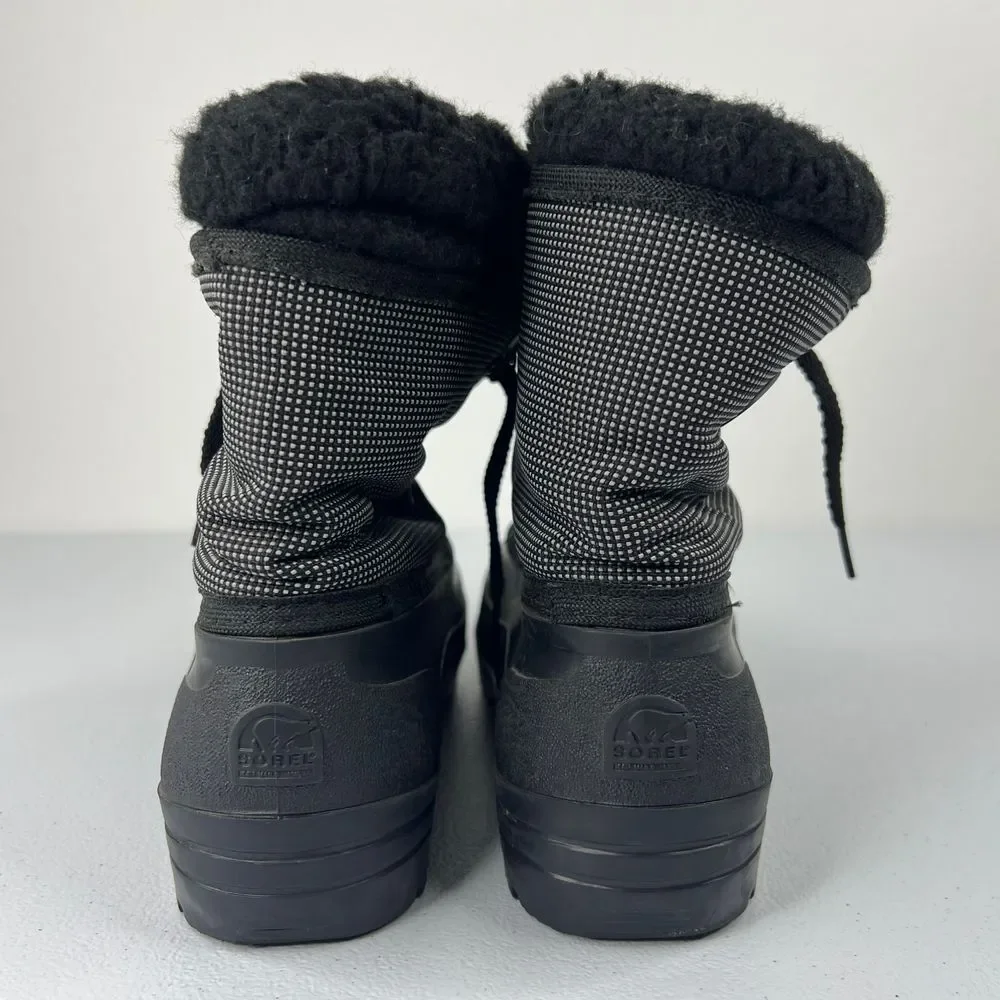 Sorel Duck Boots Shin Above Ankle Waterproof‎ Felt Fleece Lined Winter Women 9